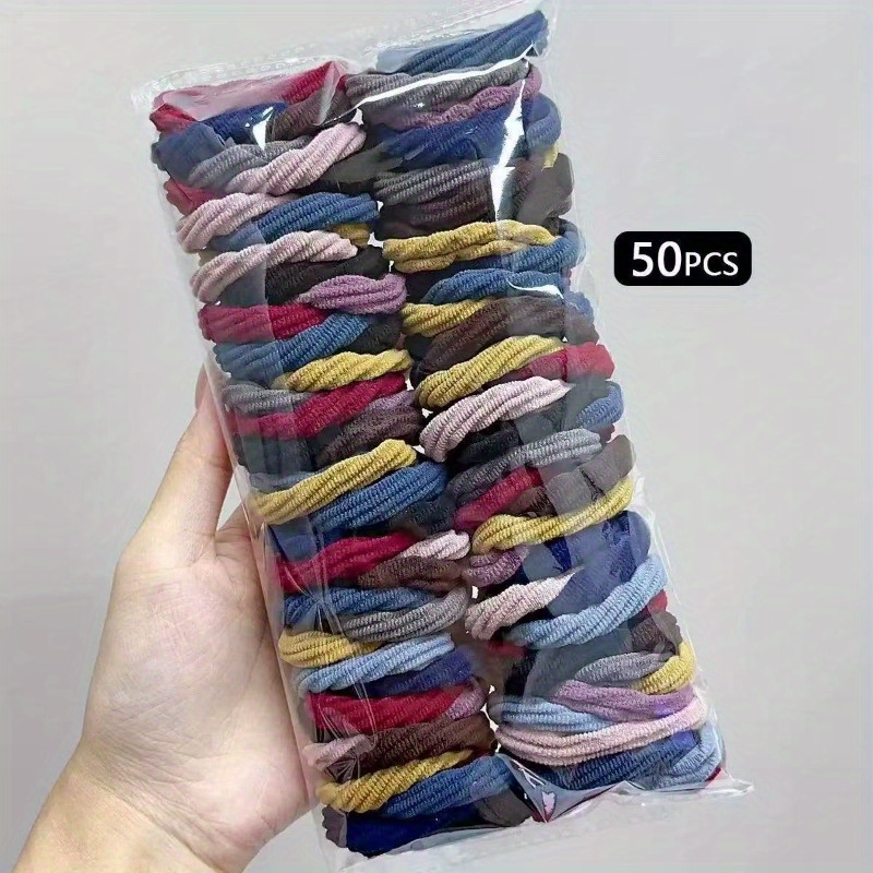 Travel Accessories Aesthetic - 50 PCS Laços de Cabelo de