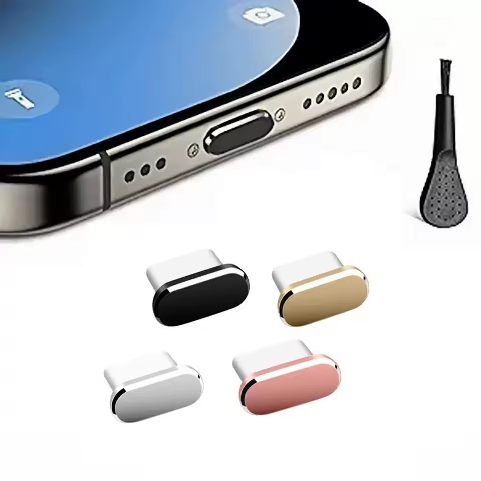 Travel Plug Type C - 4 Peças Protetor de Poeira USB-C
