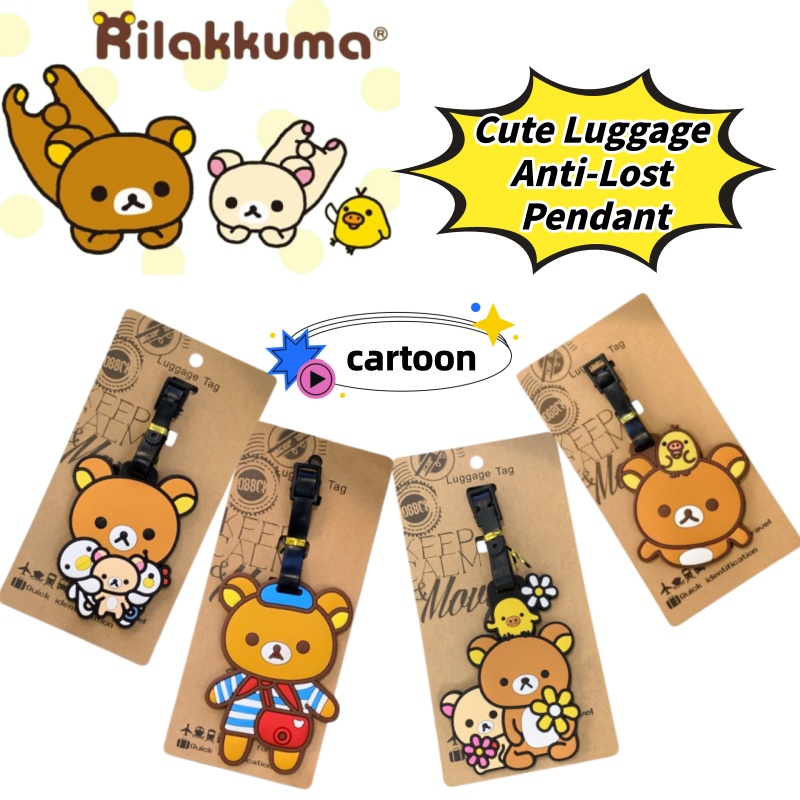 Travel Accessories For Japan - Etiqueta de Bagagem Personalizada Criativa Rilakkuma,