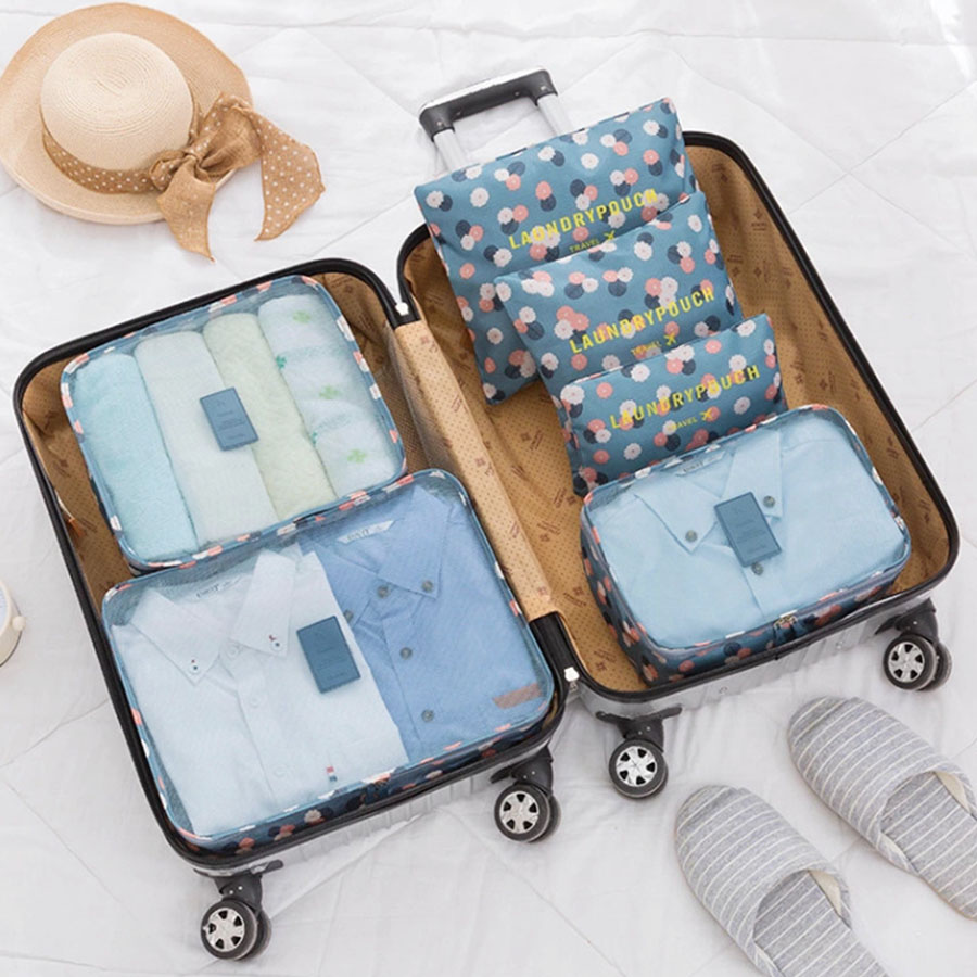 Travel Packing Cube - 6 pçs organizador de viagem sacos