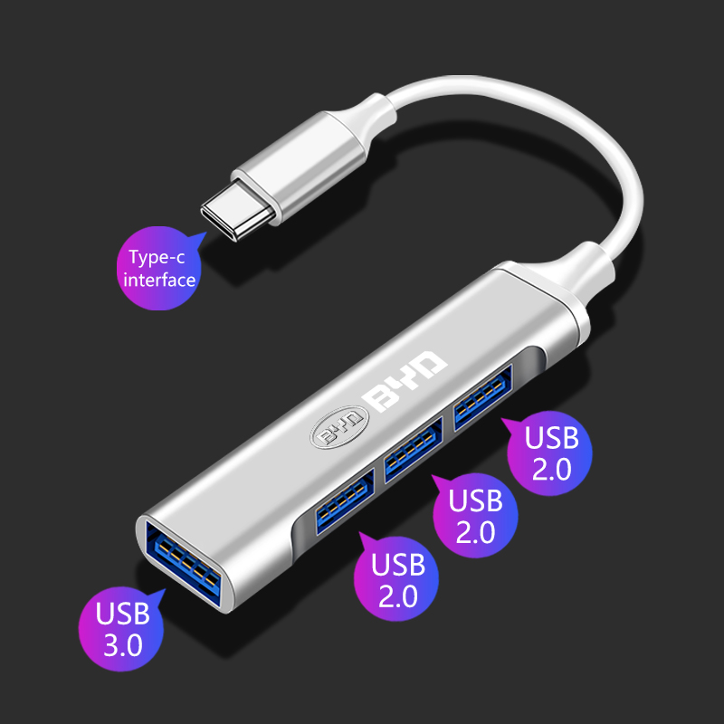 Travel Plug Type C - Adaptador Tipo-C para USB, Hub Distribuidor