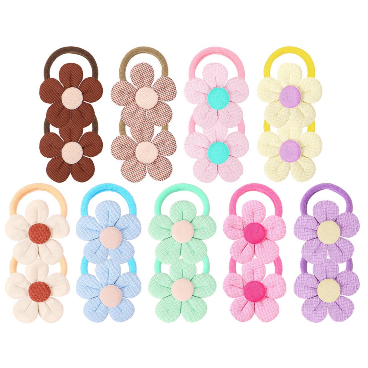 Travel Accessories For Kids - 18 pçs girassol laços de cabelo