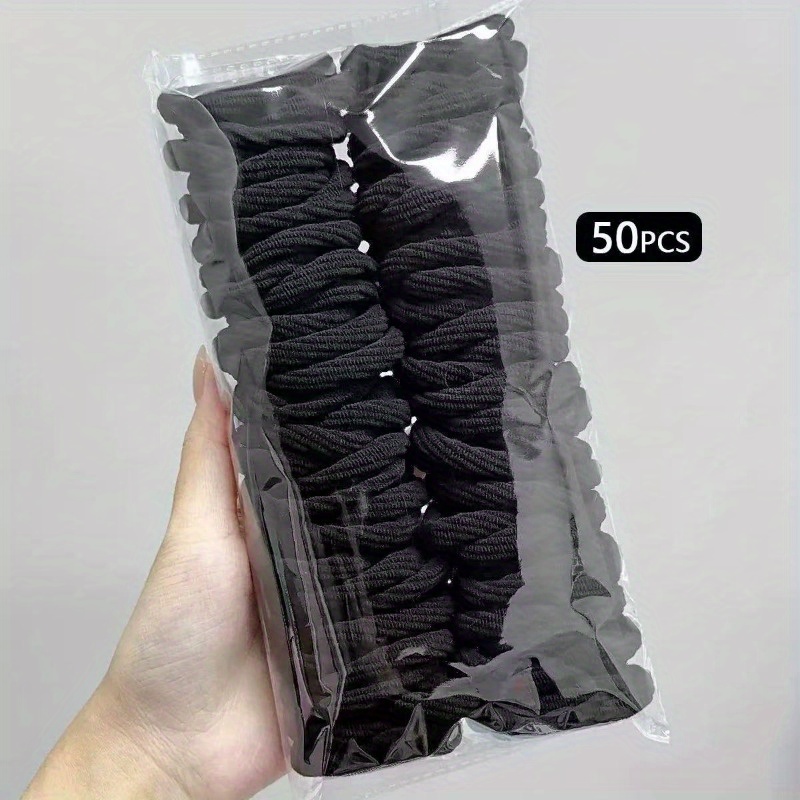 50 PCS Laços de Cabelo de Nylo - Travel Accessories Aesthetic avaliação e preço