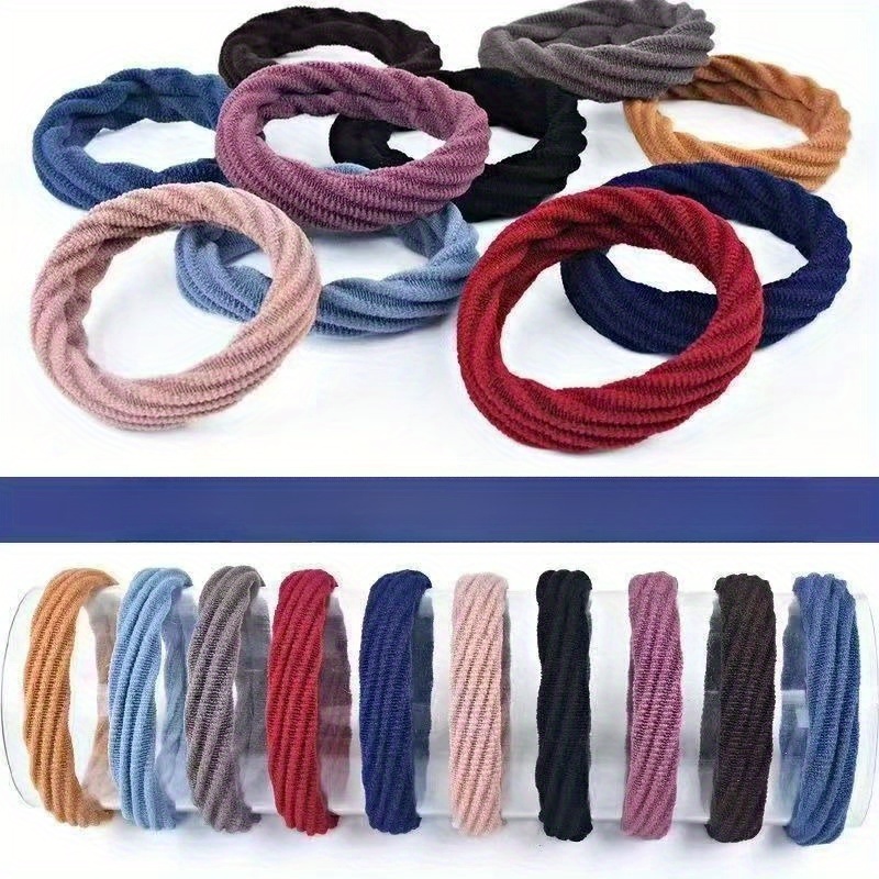 50 PCS Laços de Cabelo de Nylo - Travel Accessories Aesthetic avaliação e preço