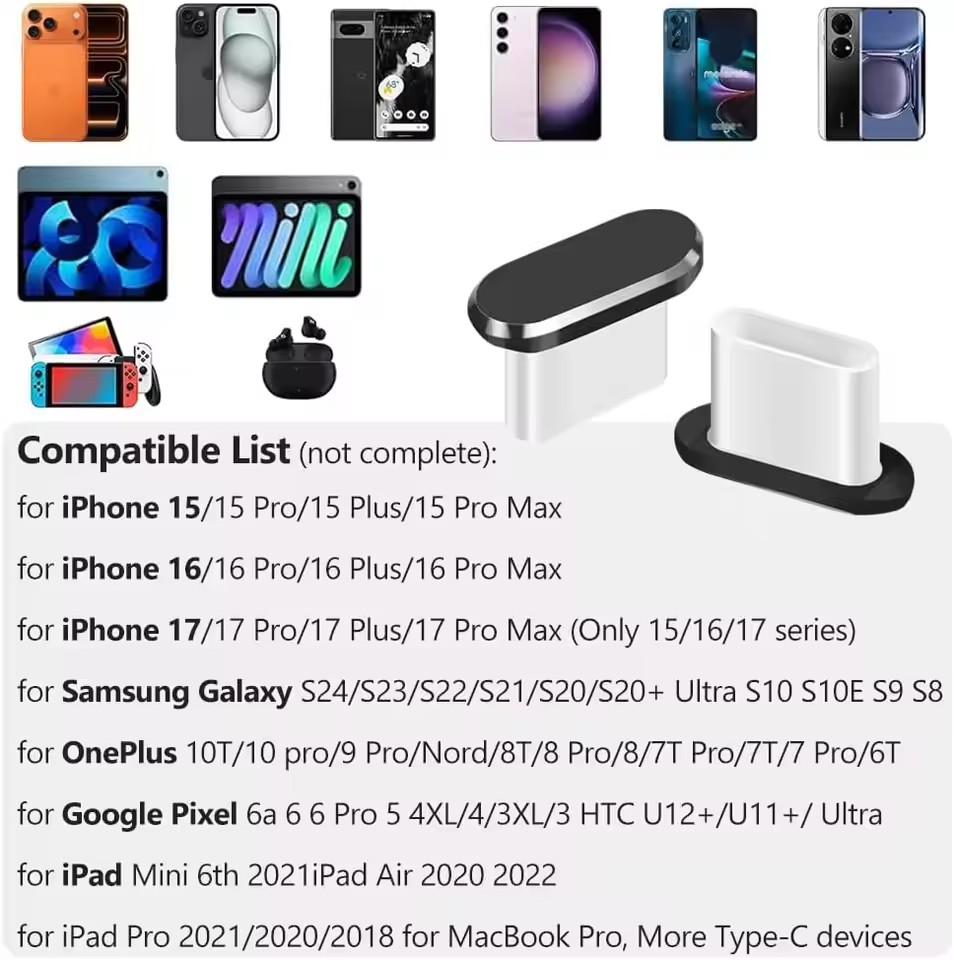 4 Peças Protetor de Poeira USB - Travel Plug Type C avaliação e preço