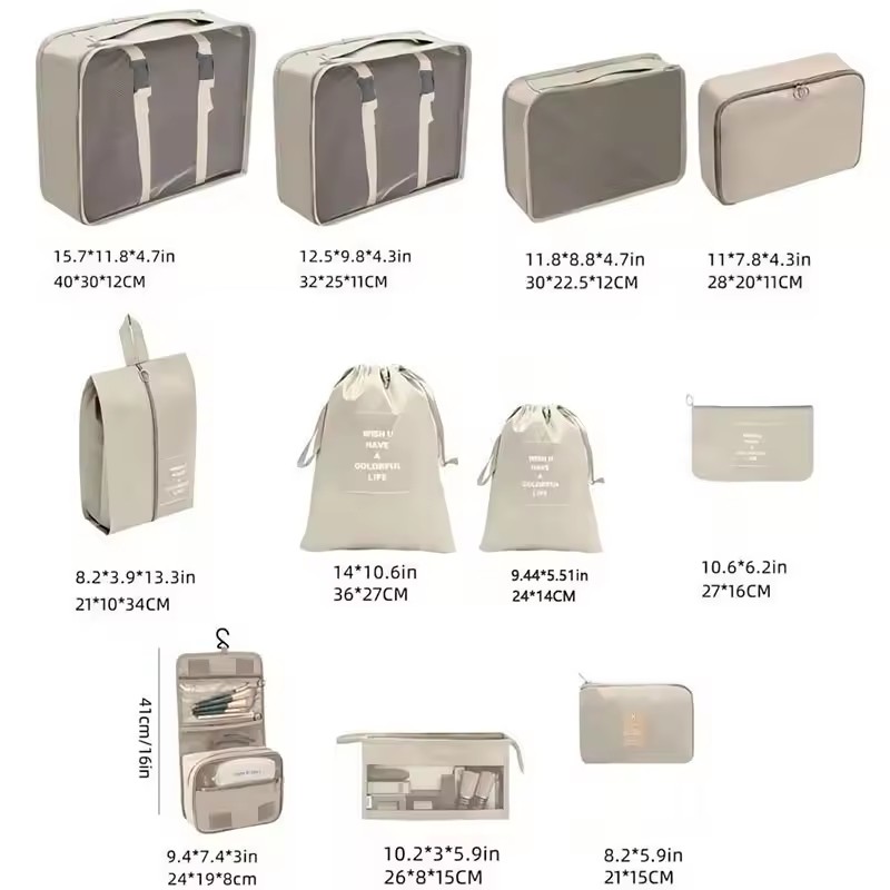 Conjunto de Bolsas Organizador - Travel Packing Cube avaliação e preço