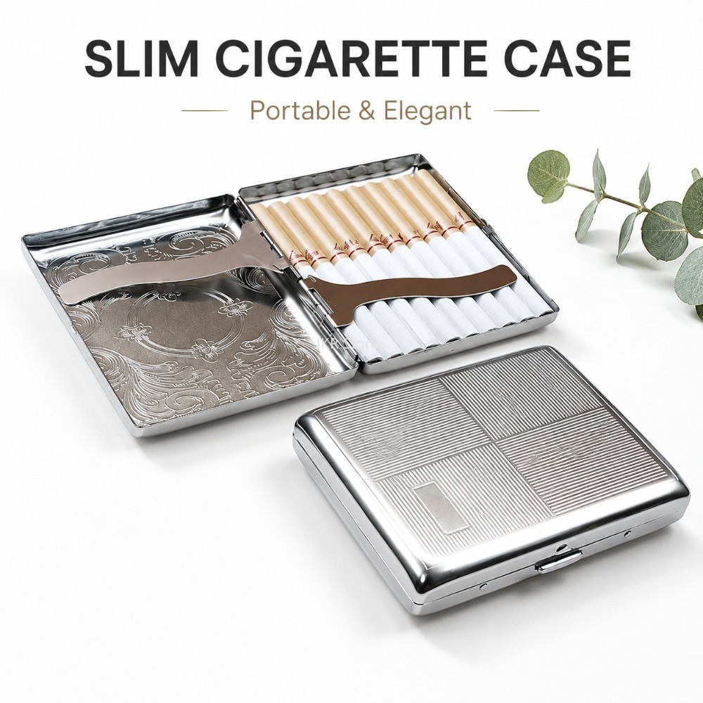 Estojo de Cigarros em Aço Inox - Travel Accessories Usa avaliação e preço