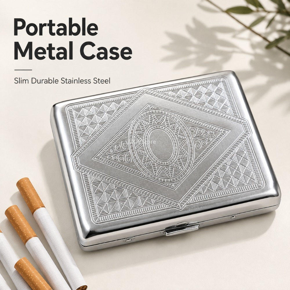 Estojo de Cigarros em Aço Inox - Travel Accessories Usa avaliação e preço