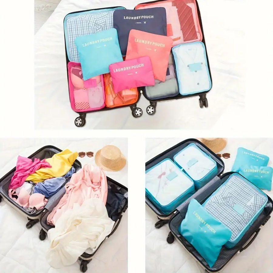 6 pçs organizador de viagem sa - Travel Packing Cube avaliação e preço