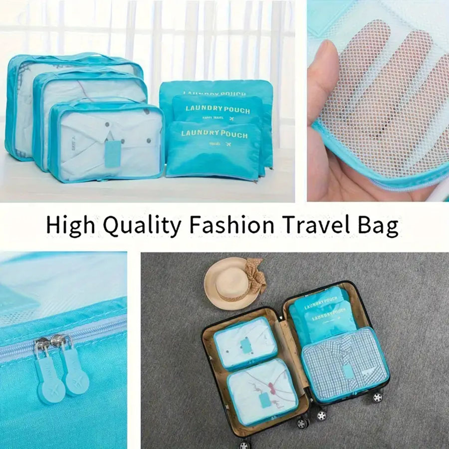 6 pçs organizador de viagem sa - Travel Packing Cube avaliação e preço