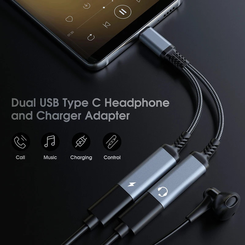 Otg 2 em 1 usb c divisor para  - Travel Plug Type C avaliação e preço