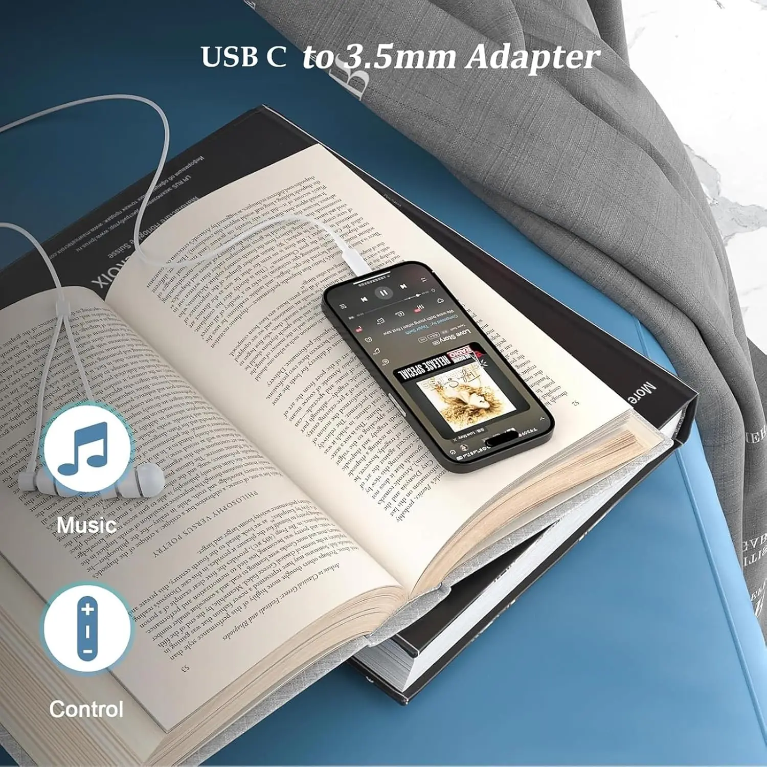 USB C to 3.5mm Earphone Adapte - Travel Plug Type C avaliação e preço