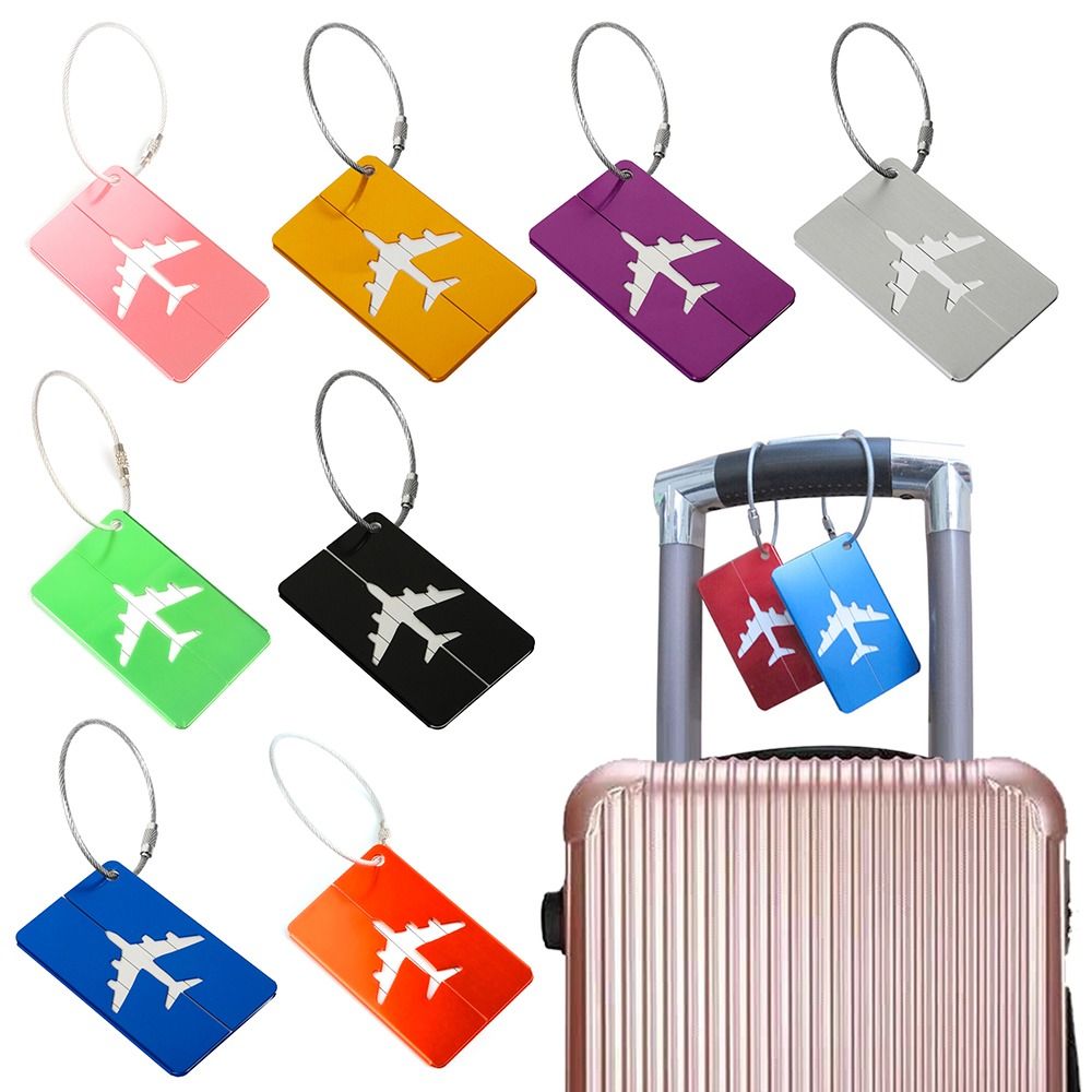 Alumínio Bagagem Tags com Cord - Travel Accessories And Gadgets avaliação e preço