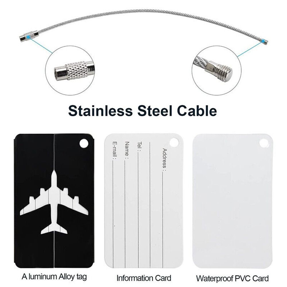 Alumínio Bagagem Tags com Cord - Travel Accessories And Gadgets avaliação e preço