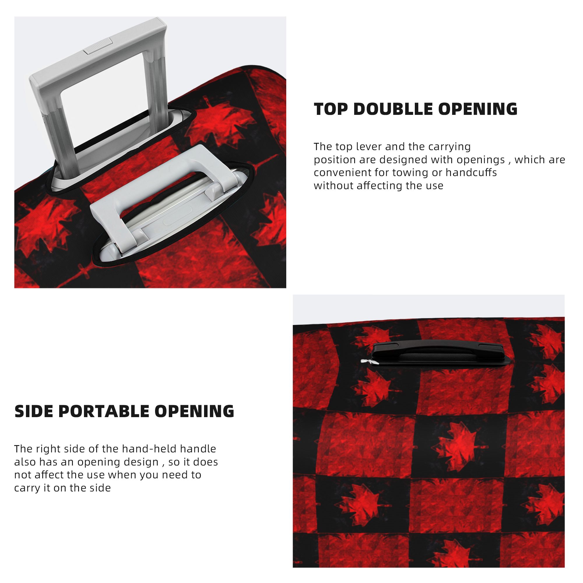 Capa de bagagem com bandeira d - Travel Accessories Canada avaliação e preço