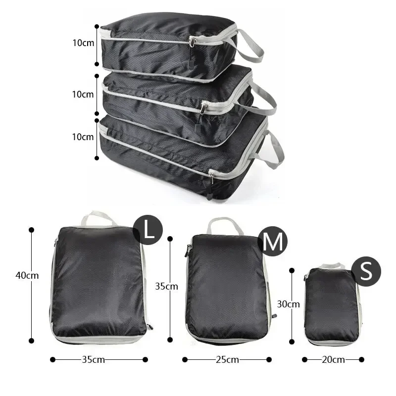 Conjunto de 3 Peças de Sacos d - Travel Packing Cube avaliação e preço